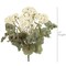 White Geranium Bush 18" Silk Plant | UV-Resistant Indoor/Outdoor Décor | 7-Bloom Floral Home®